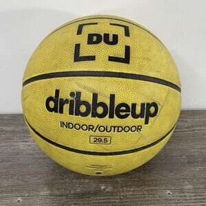Dribble Up Basketball Official Size Indoor Outdoor 29.5 Basketball Yellow